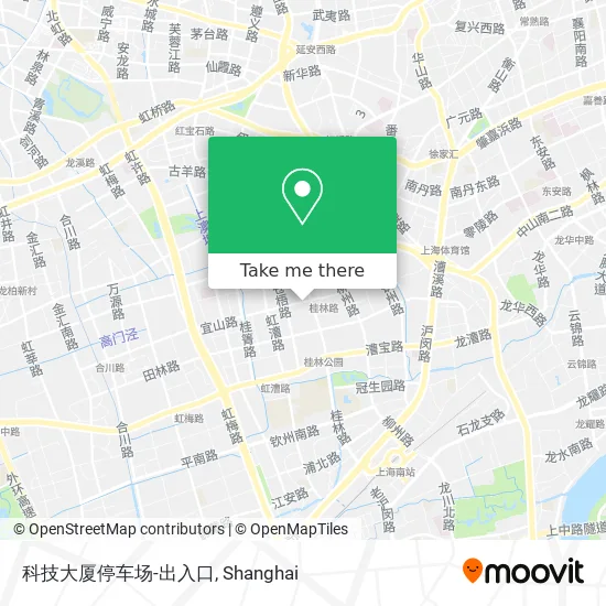 科技大厦停车场-出入口 map