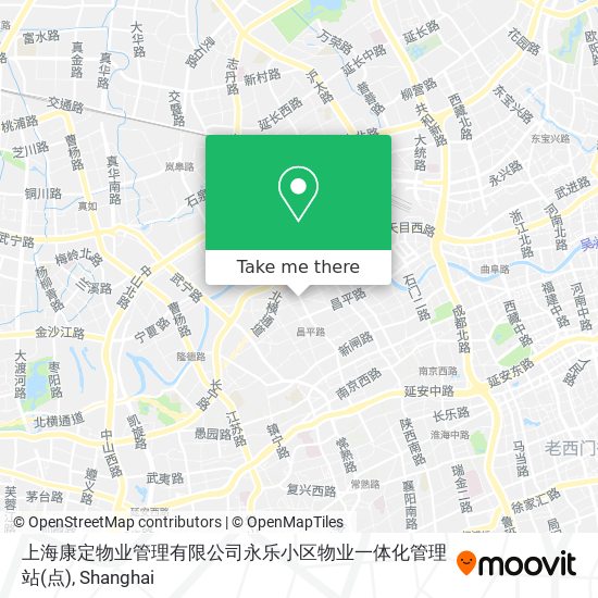 上海康定物业管理有限公司永乐小区物业一体化管理站(点) map