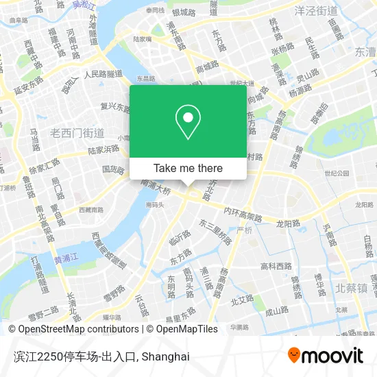 滨江2250停车场-出入口 map