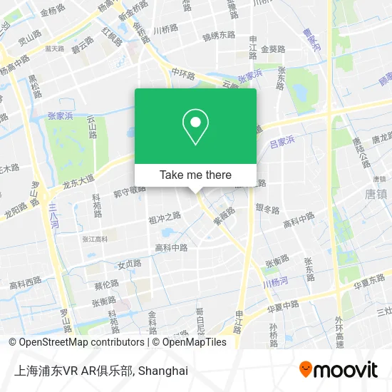 上海浦东VR AR俱乐部 map