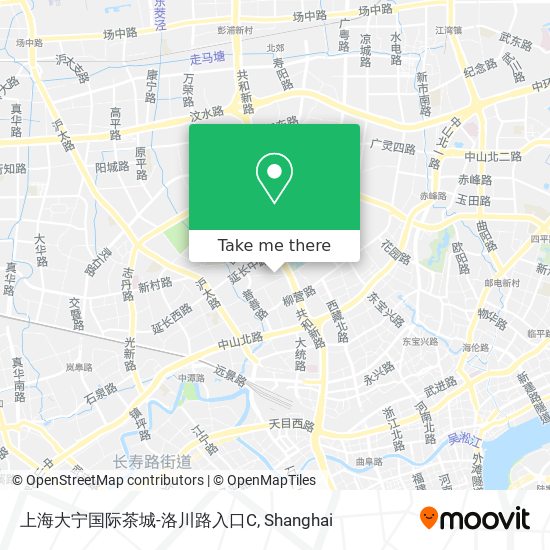 上海大宁国际茶城-洛川路入口C map
