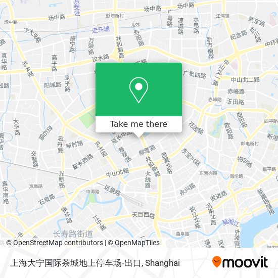 上海大宁国际茶城地上停车场-出口 map