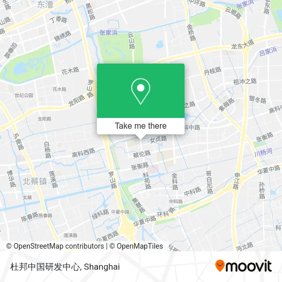 杜邦中国研发中心 map