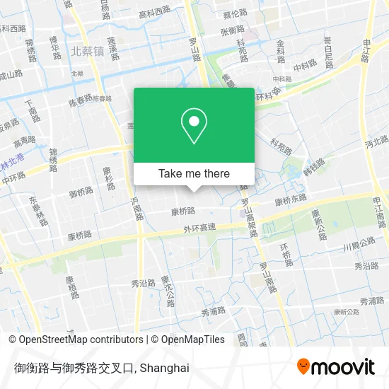 御衡路与御秀路交叉口 map
