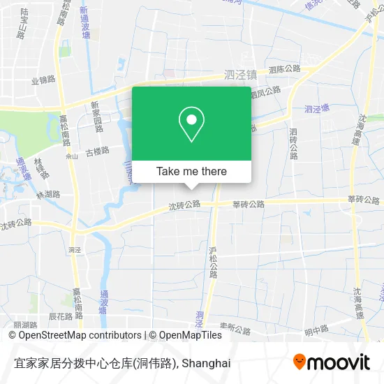 宜家家居分拨中心仓库(洞伟路) map