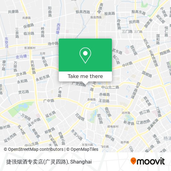 捷强烟酒专卖店(广灵四路) map