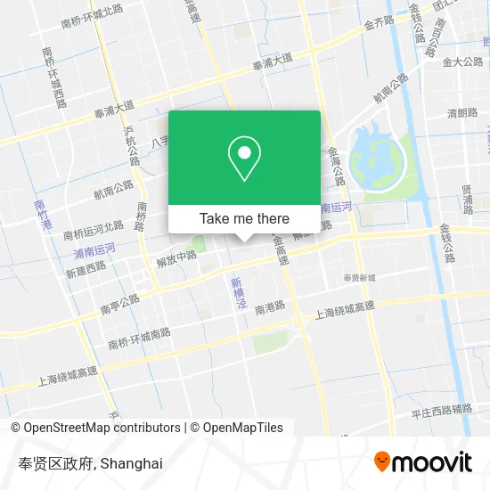 奉贤区政府 map