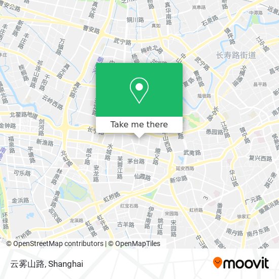 云雾山路 map