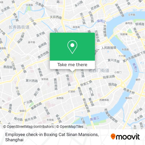 Employee check-in Boxing Cat Sinan Mansions map