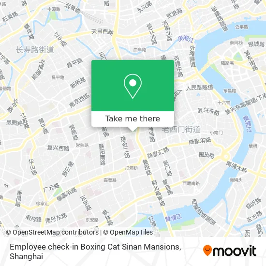 Employee check-in Boxing Cat Sinan Mansions map