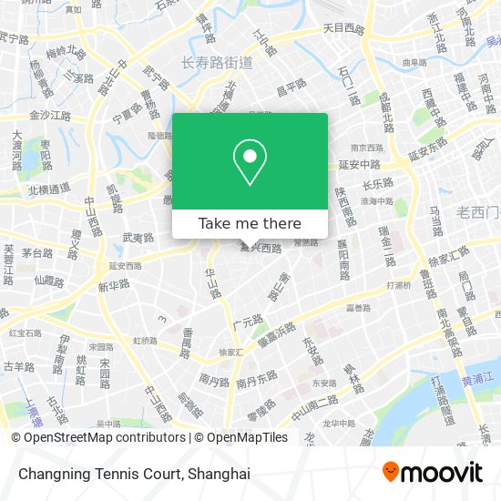 Changning Tennis Court map