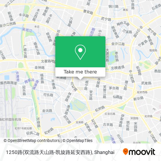 1250路(双流路天山路-凯旋路延安西路) map