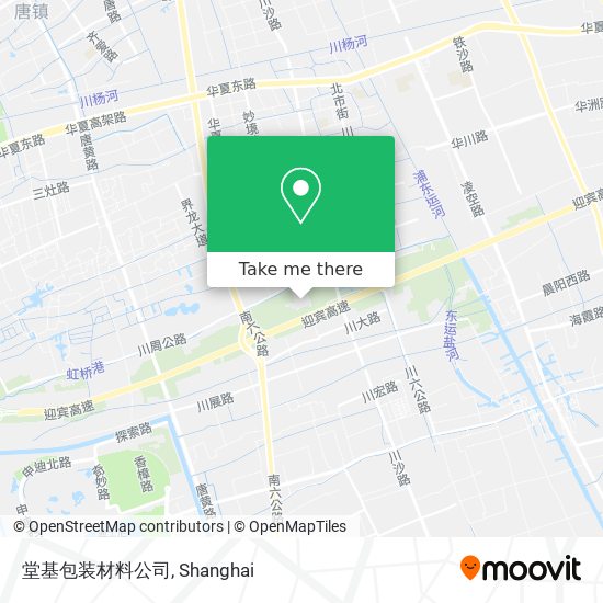 堂基包装材料公司 map