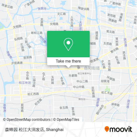 森蜂园 松江大润发店 map