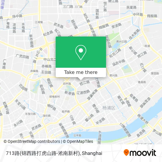713路(锦西路打虎山路-淞南新村) map