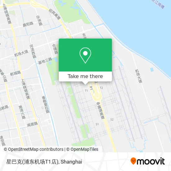 星巴克(浦东机场T1店) map