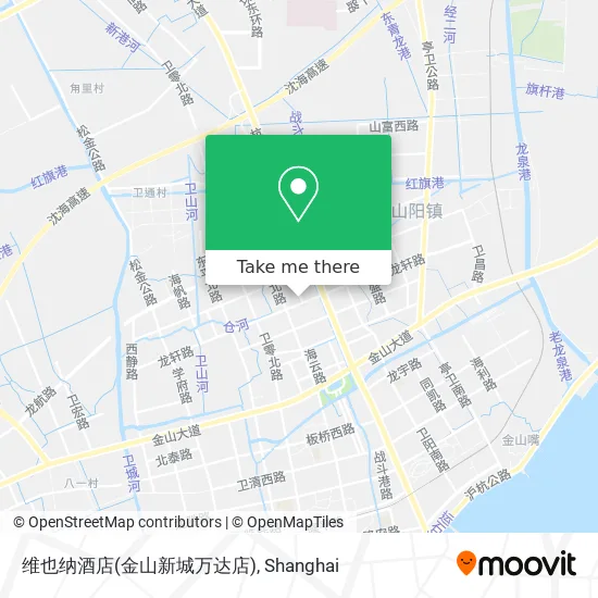 维也纳酒店(金山新城万达店) map
