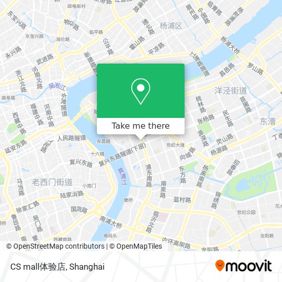CS mall体验店 map