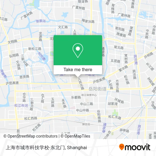 上海市城市科技学校-东北门 map