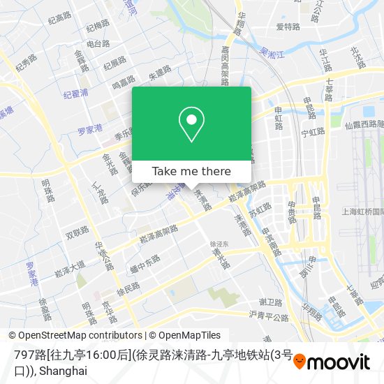 797路[往九亭16:00后](徐灵路涞清路-九亭地铁站(3号口)) map
