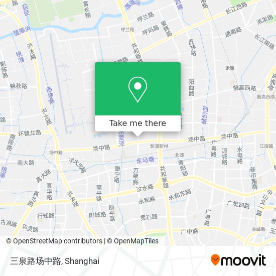 三泉路场中路 map