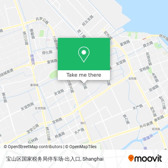 宝山区国家税务局停车场-出入口 map
