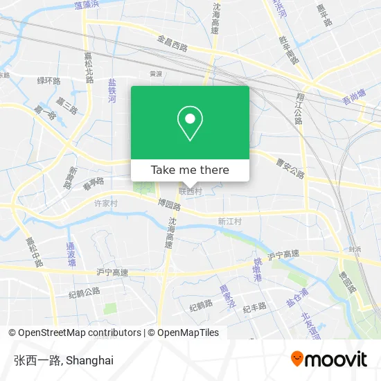 张西一路 map