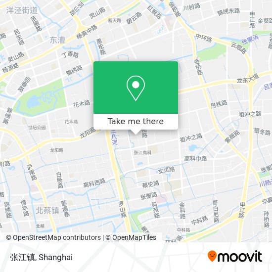 张江镇 map