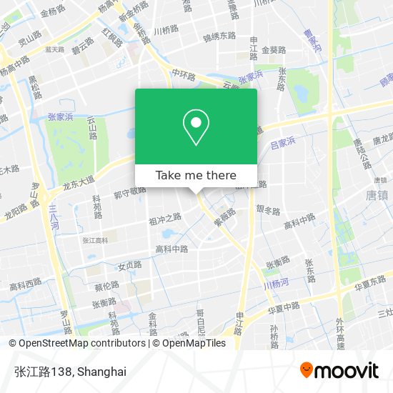 张江路138 map