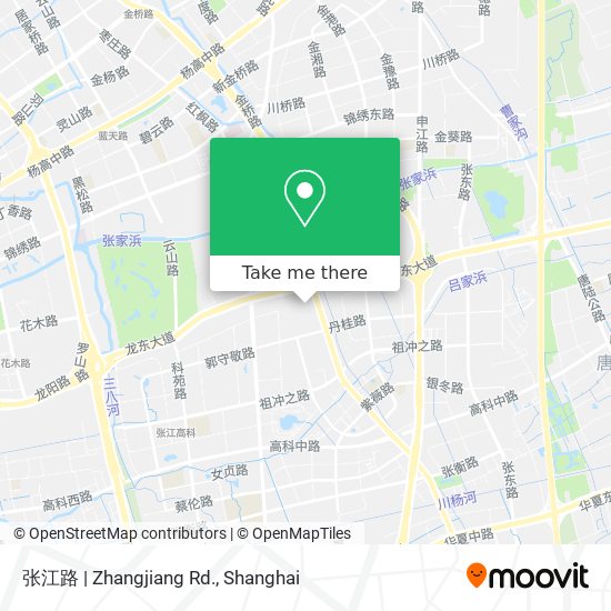 张江路 | Zhangjiang Rd. map