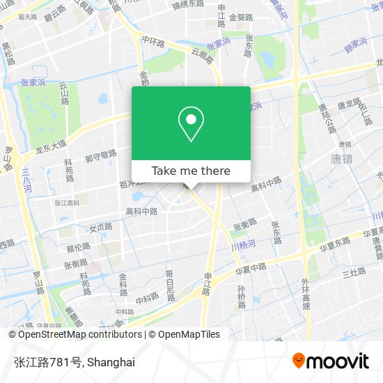 张江路781号 map