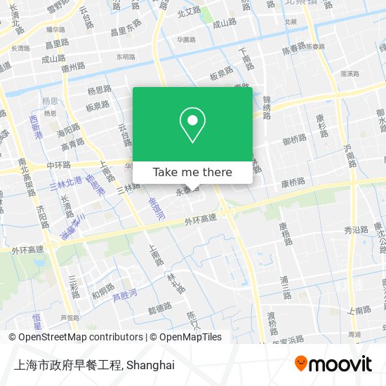 上海市政府早餐工程 map