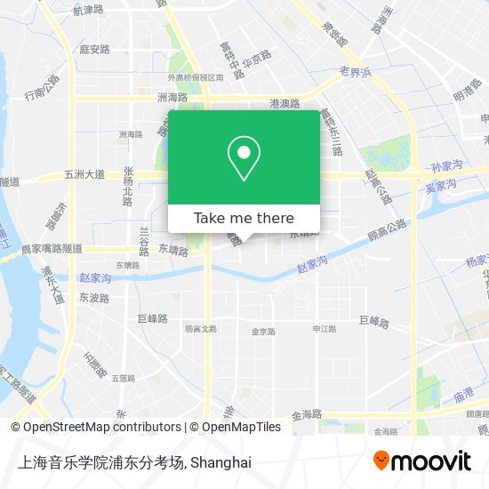 上海音乐学院浦东分考场 map