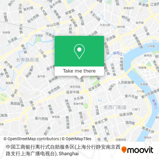 中国工商银行离行式自助服务区(上海分行静安南京西路支行上海广播电视台) map