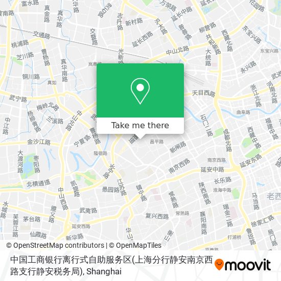 中国工商银行离行式自助服务区(上海分行静安南京西路支行静安税务局) map