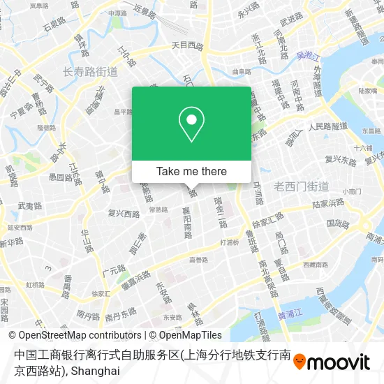 中国工商银行离行式自助服务区(上海分行地铁支行南京西路站) map