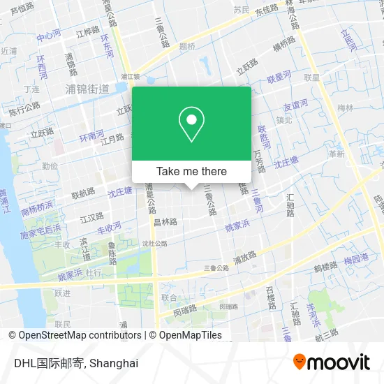 DHL国际邮寄 map