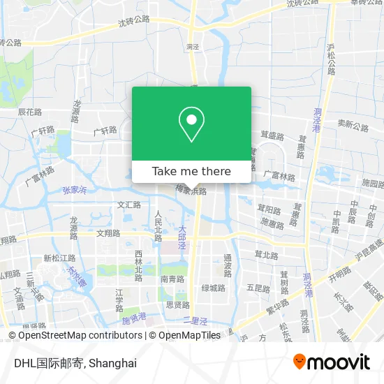 DHL国际邮寄 map