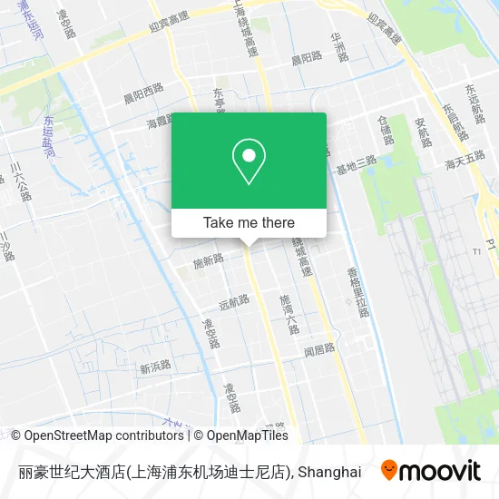 丽豪世纪大酒店(上海浦东机场迪士尼店) map
