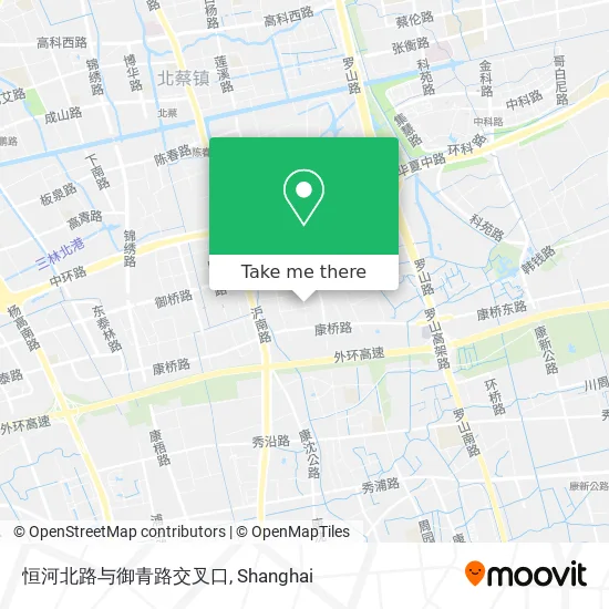 恒河北路与御青路交叉口 map