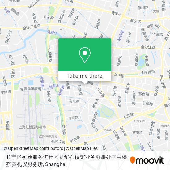 长宁区殡葬服务进社区龙华殡仪馆业务办事处香宝楼殡葬礼仪服务所 map