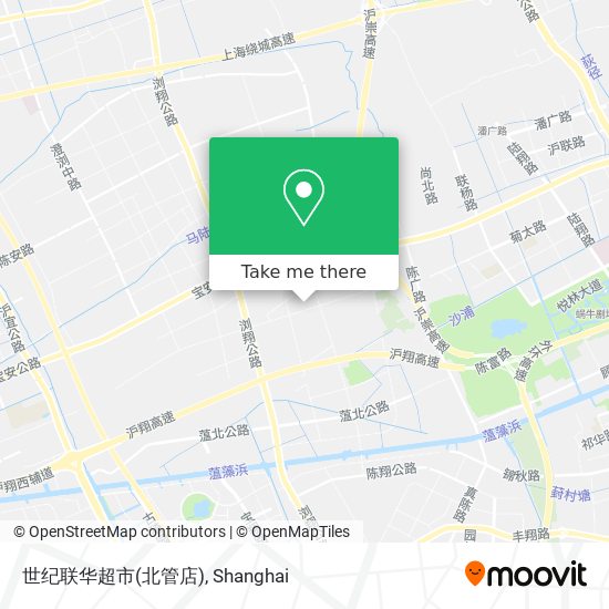 世纪联华超市(北管店) map