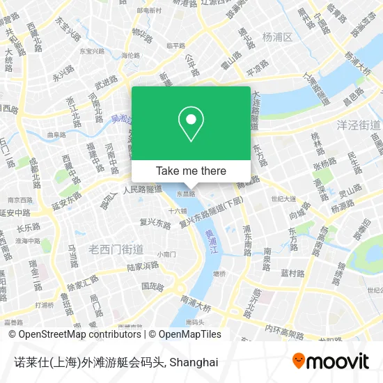诺莱仕(上海)外滩游艇会码头 map