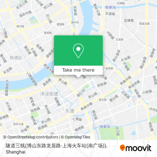 隧道三线(博山东路龙居路-上海火车站(南广场)) map