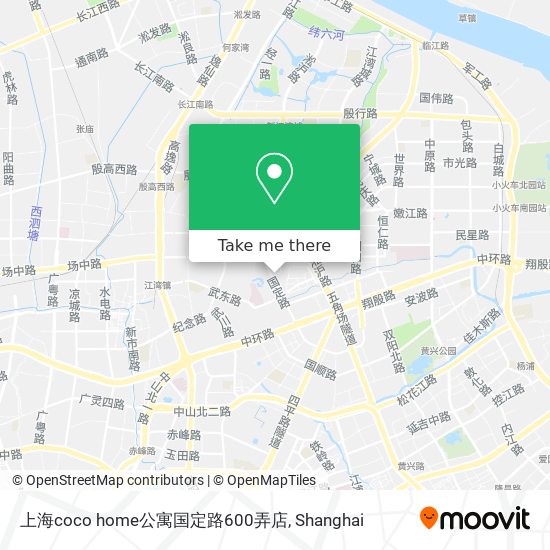 上海coco home公寓国定路600弄店 map