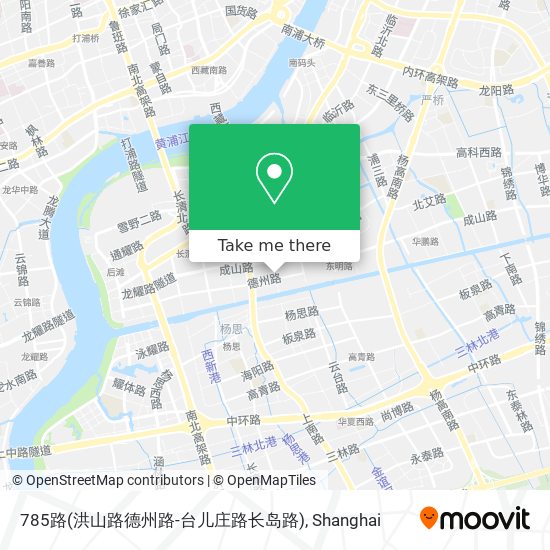 785路(洪山路德州路-台儿庄路长岛路) map
