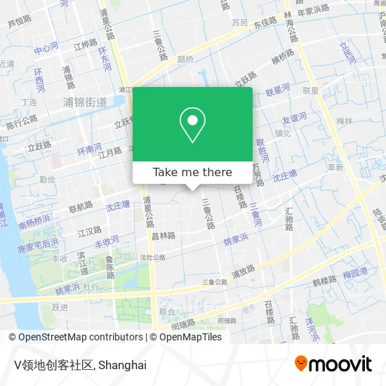 V领地创客社区 map