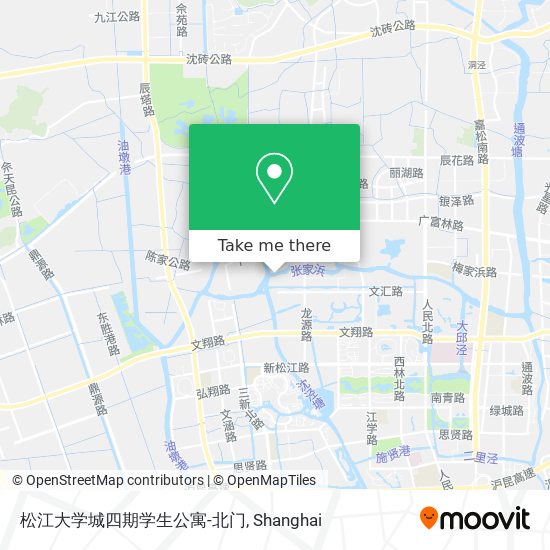 松江大学城四期学生公寓-北门 map