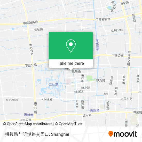 拱晨路与听悦路交叉口 map