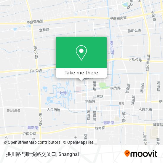 拱川路与听悦路交叉口 map